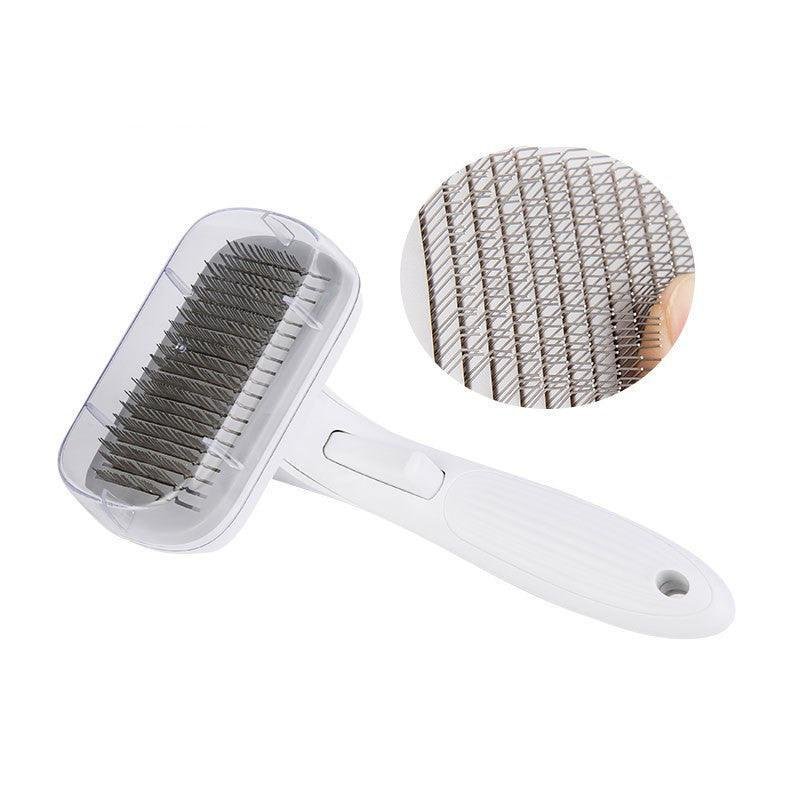 Fine Needle Comb - Automatic Hair Remover Grooming Brush for Dogs & Cats - Pets Perfect