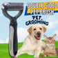Professional 2 - Sided Undercoat Rake - Dual - Sided Deshedding Brush for Dogs - Pets Perfect