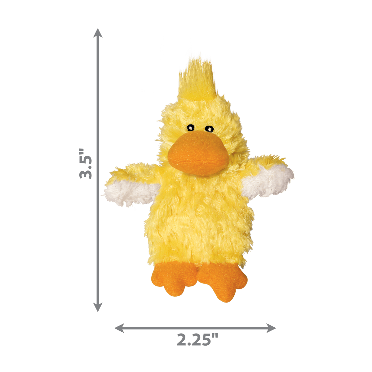 KONG Refillables Catnip Duckie Cat Toy Yellow 1ea/One Size - Pets Perfect