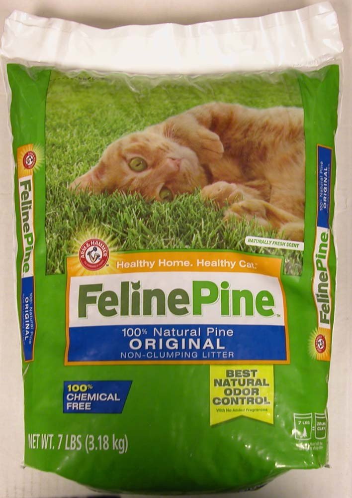 Feline Pine Original Non - Clumping Cat Litter 1ea/7 lb - Pets Perfect