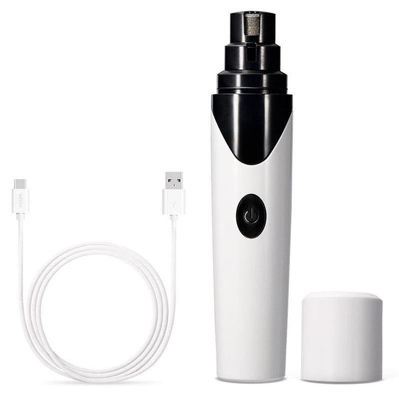 Dog Hugs Cat Rechargeable USB Pet Nail Grinder - Automatic Electric Nail Trimmer for Dogs - Pets Perfect