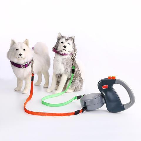Ultimate Freedom Retractable Dual Pet Dog Walking Leash - Pets Perfect
