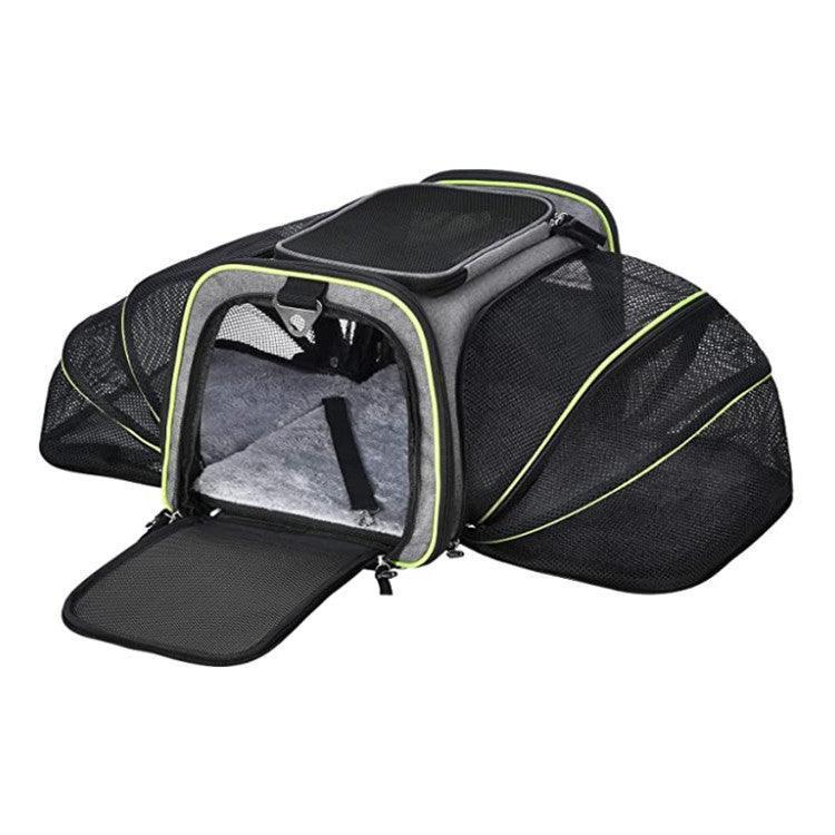 Pet Travel Haven: Expandable And Reflective Cat Carrier For Safe And Comfortable Journeys - Pets Perfect