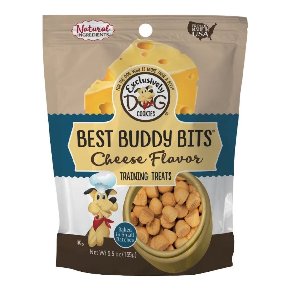 Exclusively Pet Best Buddy Bits Cheese Dog Treats 5.5 oz - Pets Perfect