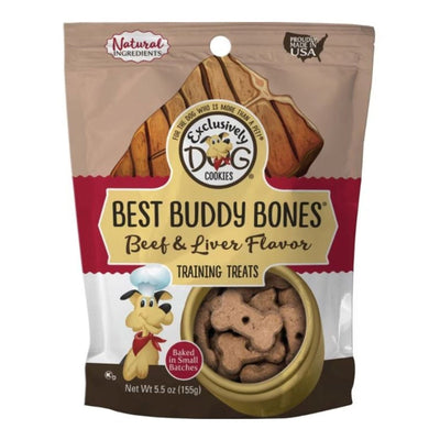 Exclusively Pet Best Buddy Bones Beef Liver Dog Treats 5.5 oz