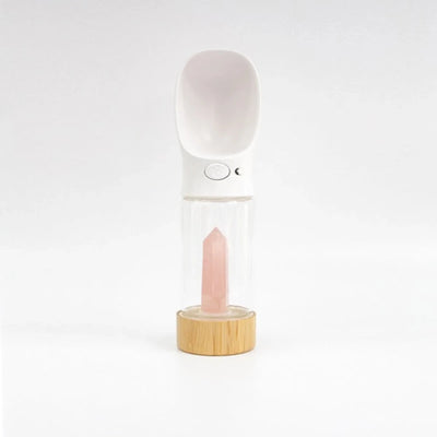 Merci Collective Urban Oasis Crystal-Infused Dog Water Bottle, 300 mL - Pets Perfect