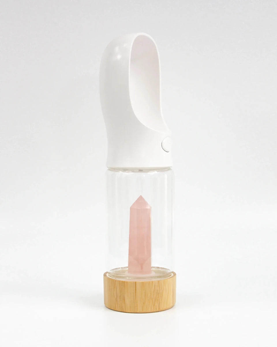 Merci Collective Urban Oasis Crystal-Infused Dog Water Bottle, 300 mL - Pets Perfect