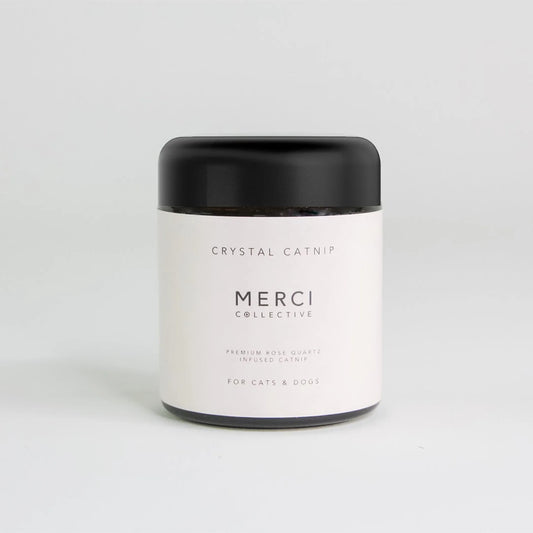 Crystal - Infused Catnip for Cats & Dogs - Premium Fine Ground Rose Quartz Catnip - Pets Perfect