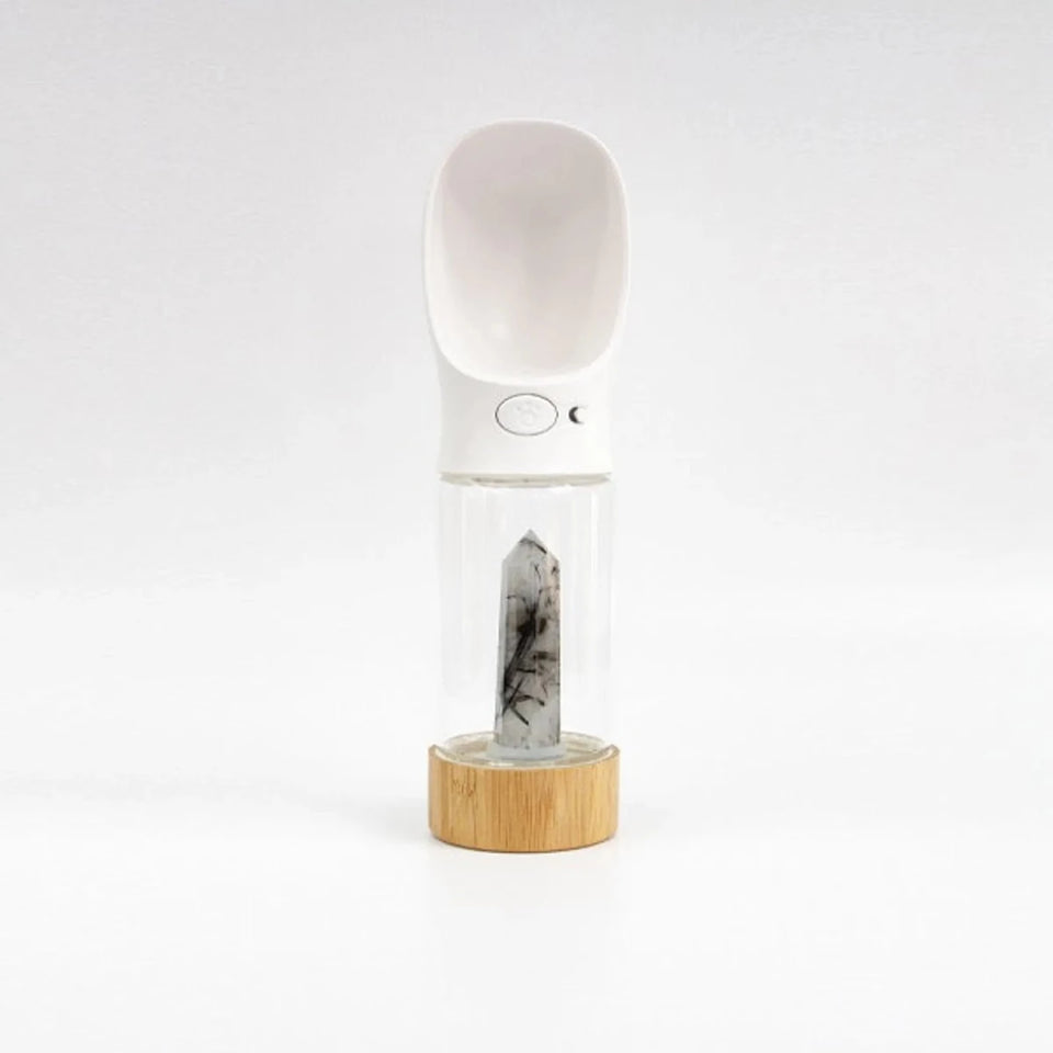 Merci Collective Urban Oasis Crystal-Infused Dog Water Bottle, 300 mL - Pets Perfect