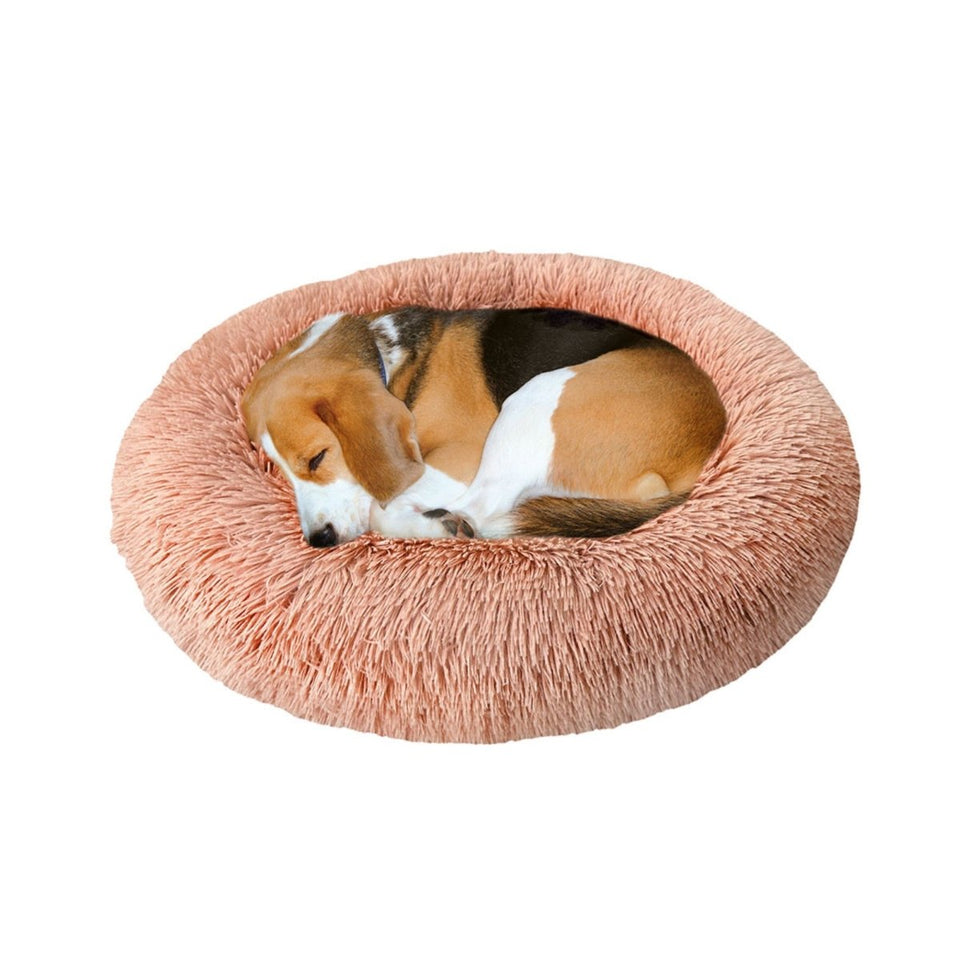 Ethical Pet Sleep Zone Luxe Round Faux Fur 27? Dusty Rose, view 2