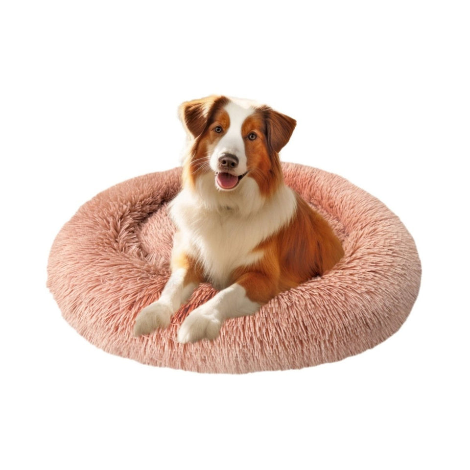Ethical Pet Sleep Zone Luxe Round Faux Fur 39? Dusty Rose, view 2