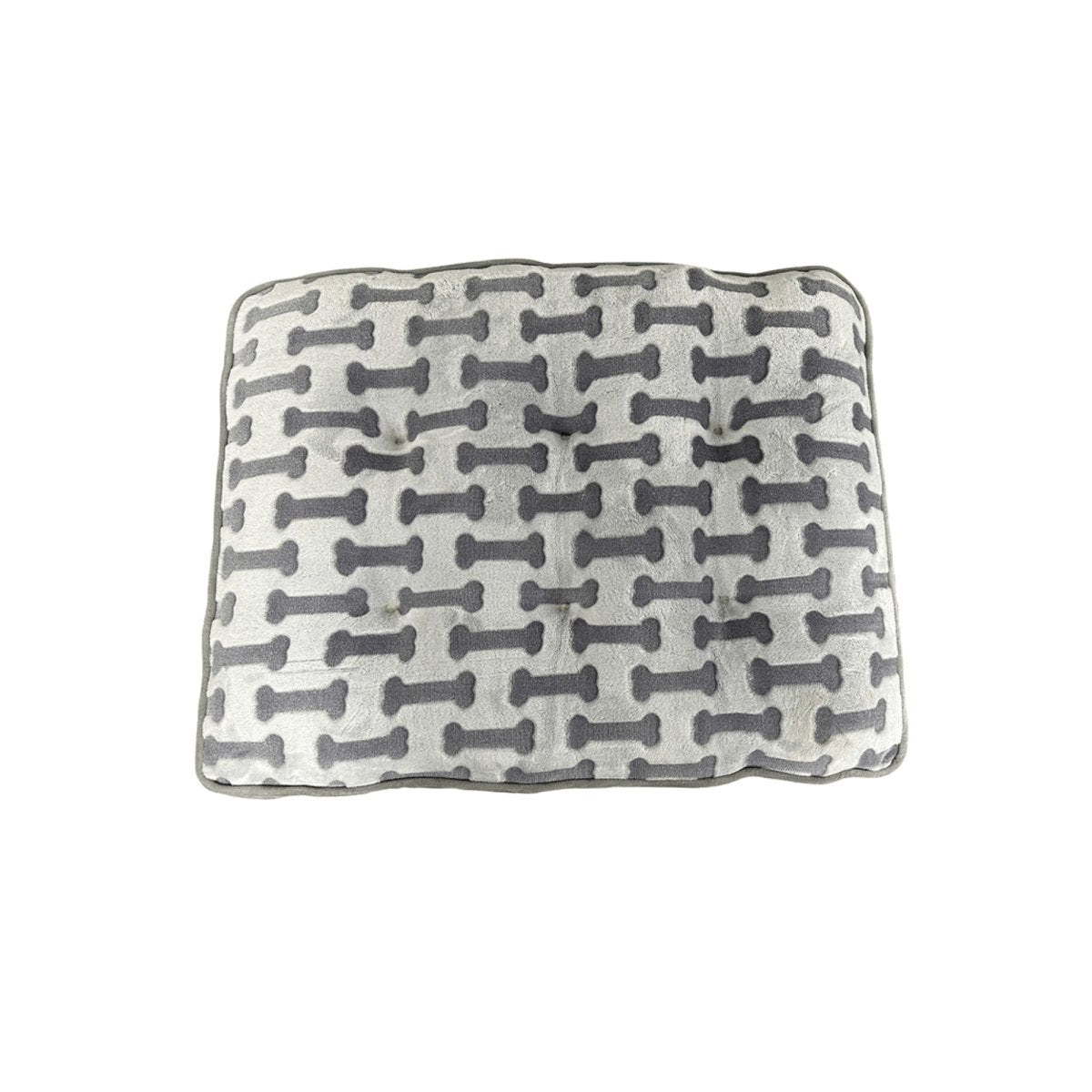 Ethical Pet Sleep Zone Luxe Bone Print Pillow 32? Light Gray - Pets Perfect