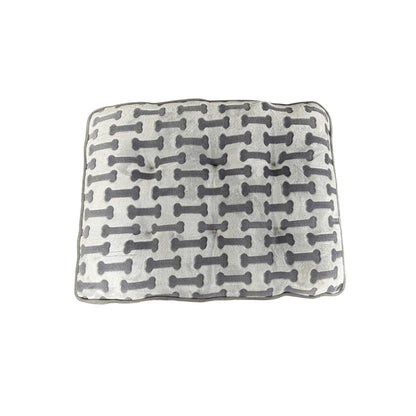 Ethical Pet Sleep Zone Luxe Bone Print Pillow 32? Light Gray - Pets Perfect