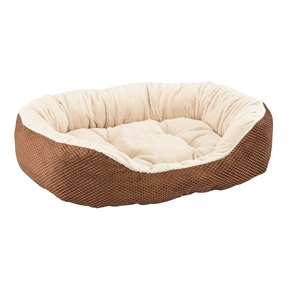 Ethical Pet Sleep Zone Checkerboard Napper 31" Chocolate - Pets Perfect