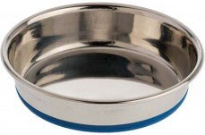 OurPets Premium Rubber Bonded Stainless Steel Cat Bowl Silver 1ea/8 oz - Pets Perfect
