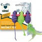 OurPets Three Twined Mice Catnip Toy Green, Purple 1ea/3 pk - Pets Perfect