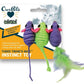 OurPets Three Twined Mice Catnip Toy Green, Purple 1ea/3 pk - Pets Perfect