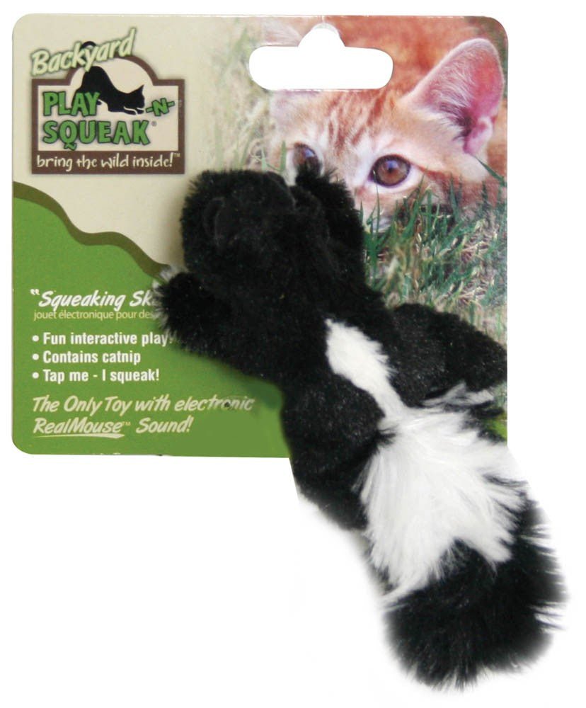 Ourpets Play - N - Squeak Backyard Skunk - Pets Perfect