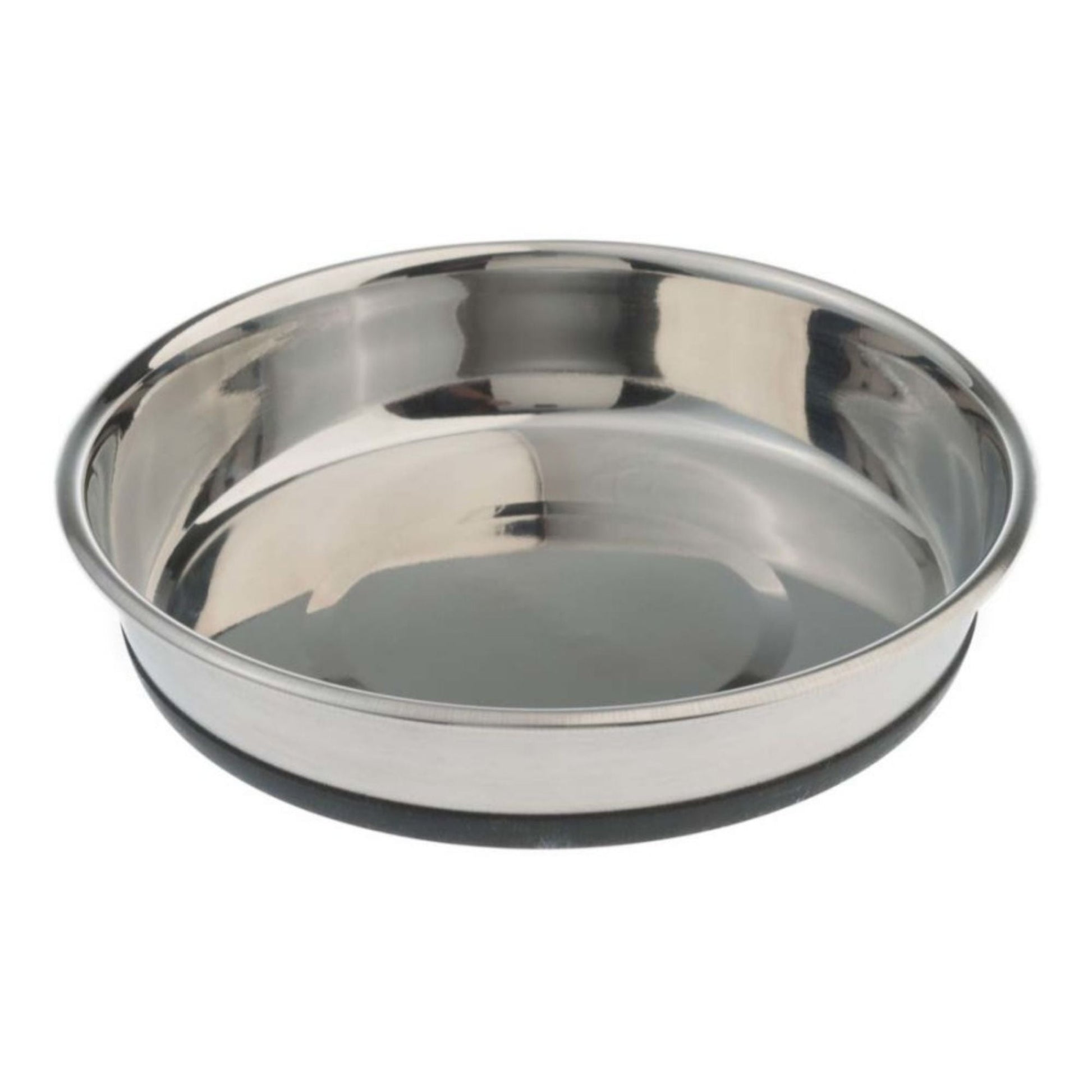 Pet Zone Products Deluxe Stainless Steel Cat Bowl, Silver, 12 oz