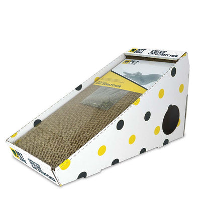 OurPets Alpine Scratcher and Climb, Brown, Yellow