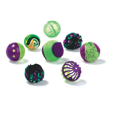OurPets Rollin in Fun Cat Toy Multi-Color 8 Piece