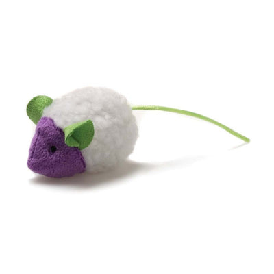 OurPets Mouse in Sheep's Clothing Catnip Cat Toy, White, Purple