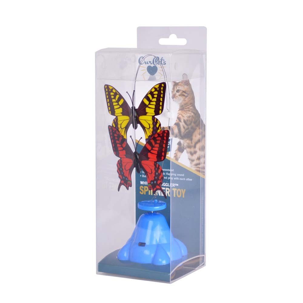 OurPets Whirling Wiggler Spinner Cat Toy Multi - Color 1ea - Pets Perfect
