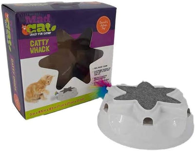 Cosmic Cat Mad Cat Catty Whack Electronic Cat Toy 3 in