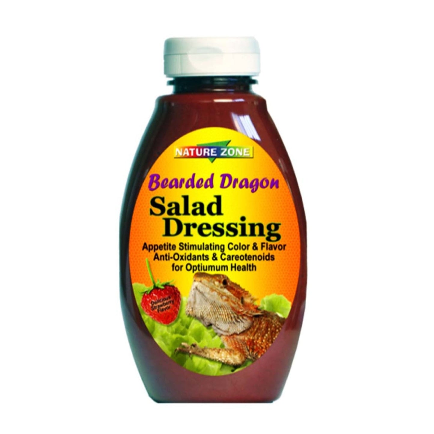 Nature Zone Salad Dressing for Bearded Dragons - Strawberry Wet Food 12 fl oz
