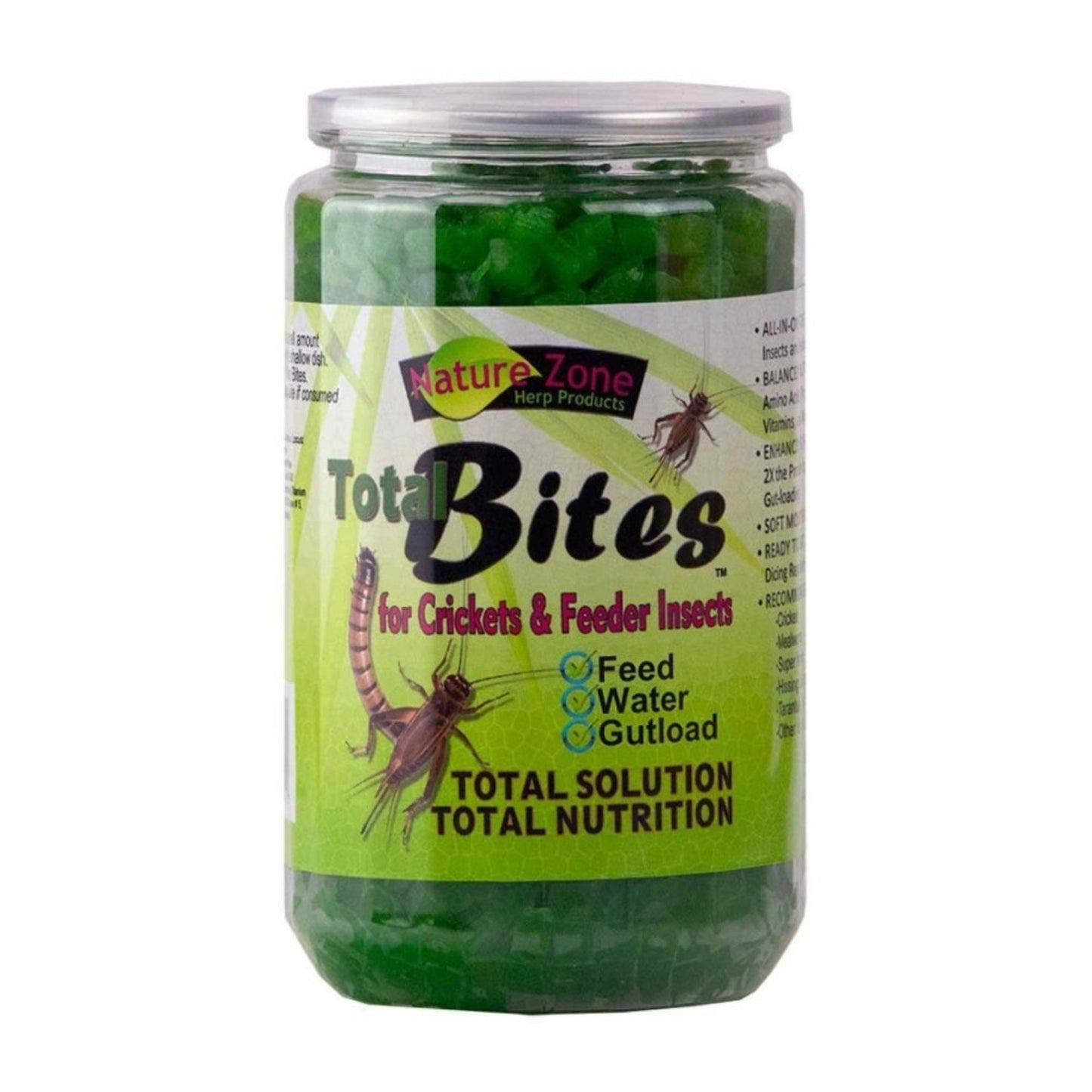 Nature Zone Cricket Total Bites with Spirulina - 24 oz Feeder Insect Gutload