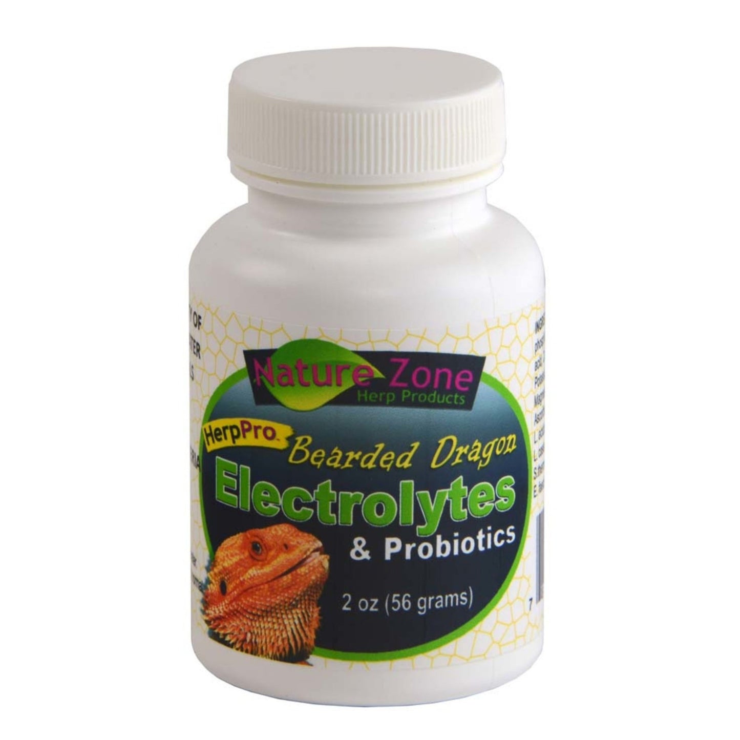 Nature Zone HerpPro Electrolytes & Probiotics Supplement for Bearded Dragons, 2 oz