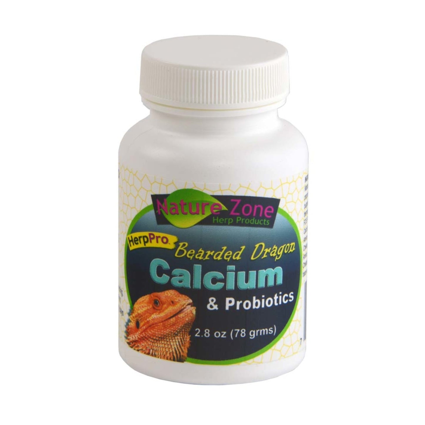 Nature Zone HerpPro Calcium & Probiotics Supplement for Bearded Dragons, 2.8 oz