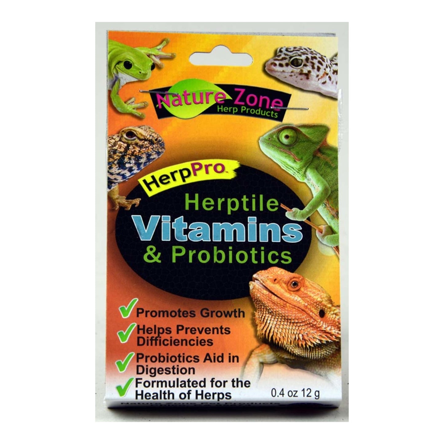 Nature Zone Herptile Vitamins and Probiotics Supplement - 0.4oz