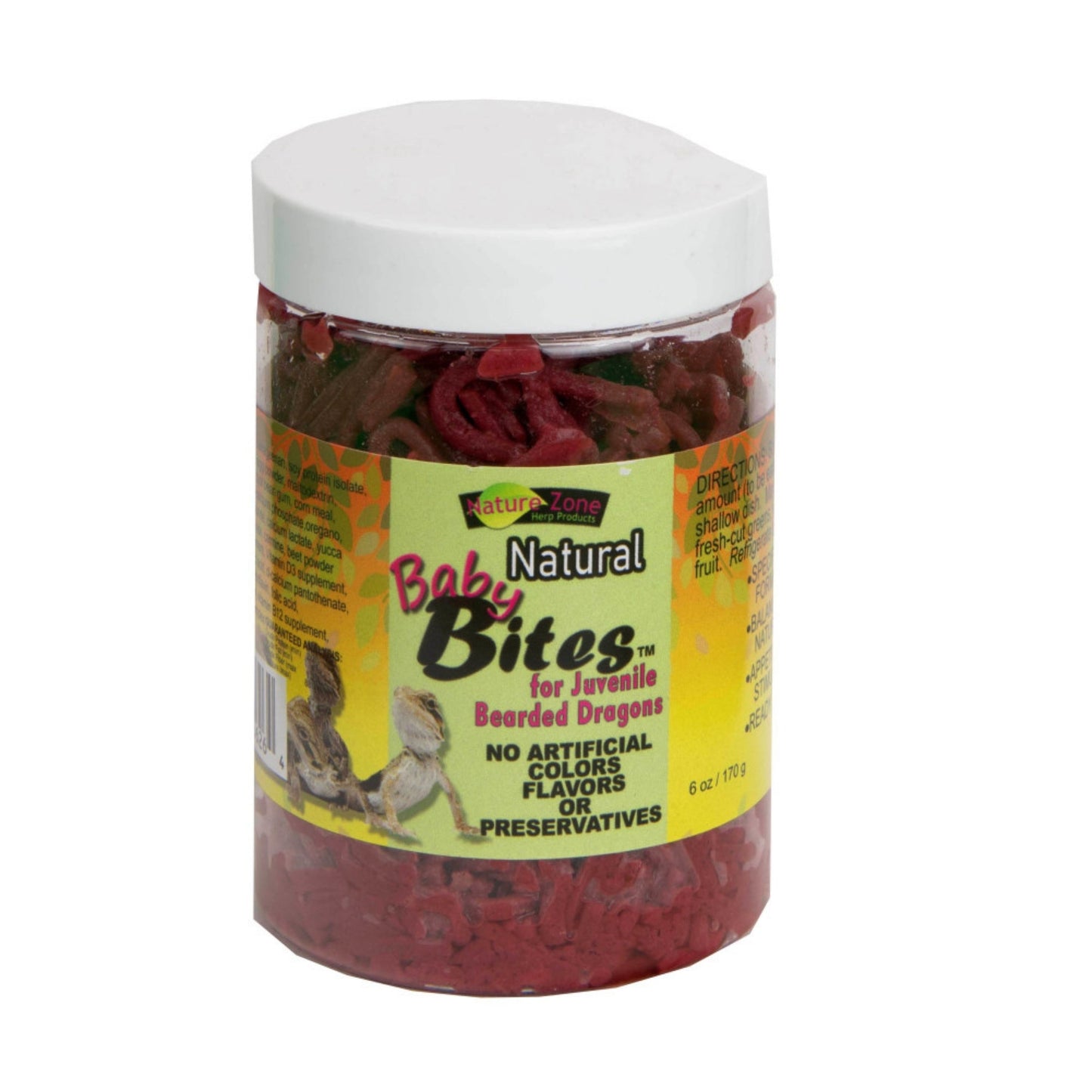 Nature Zone Natural Baby Bites for Juvenile Bearded Dragons, 6 oz