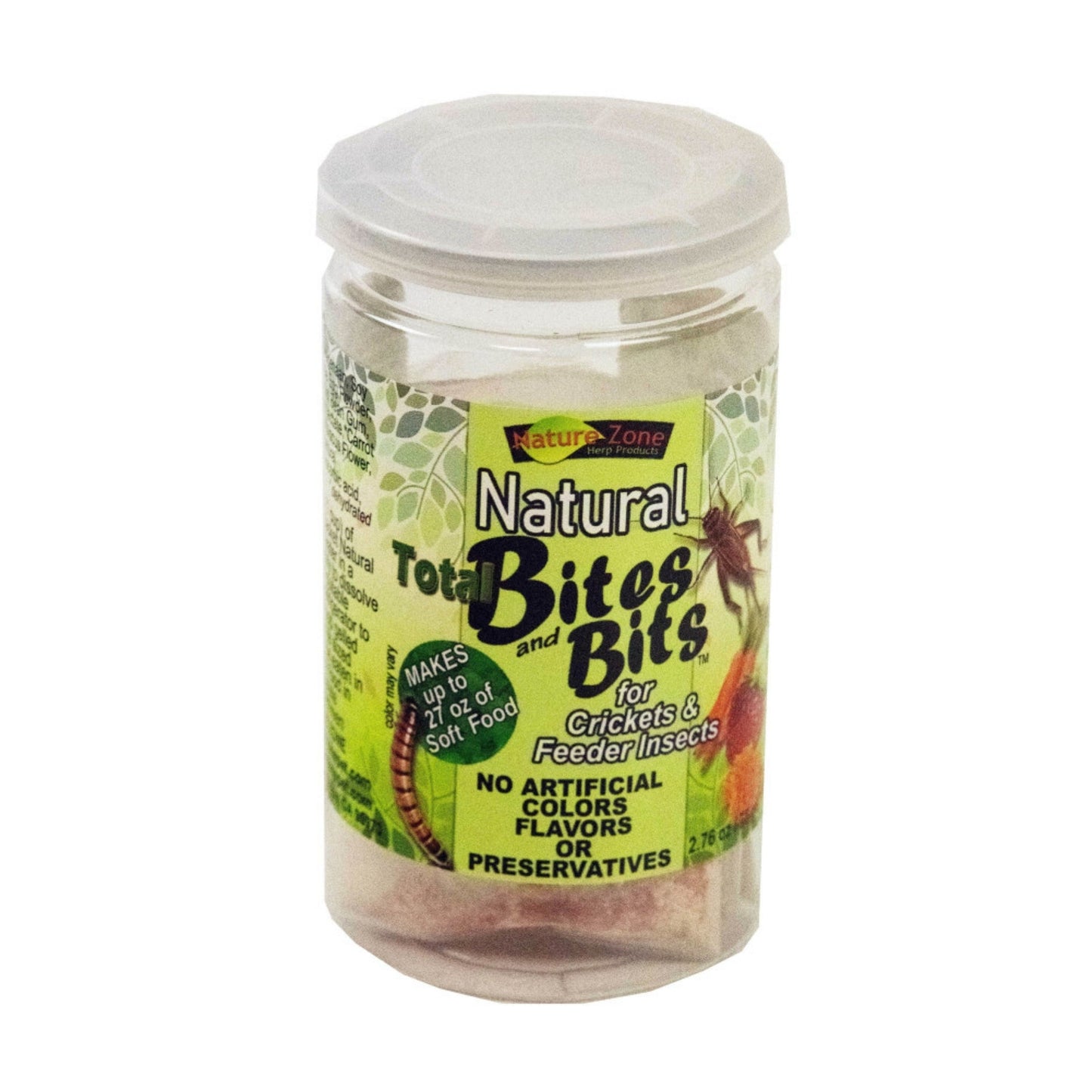 Nature Zone All Natural Bites & Bits for Crickets & Feeder Insects 2.76 oz