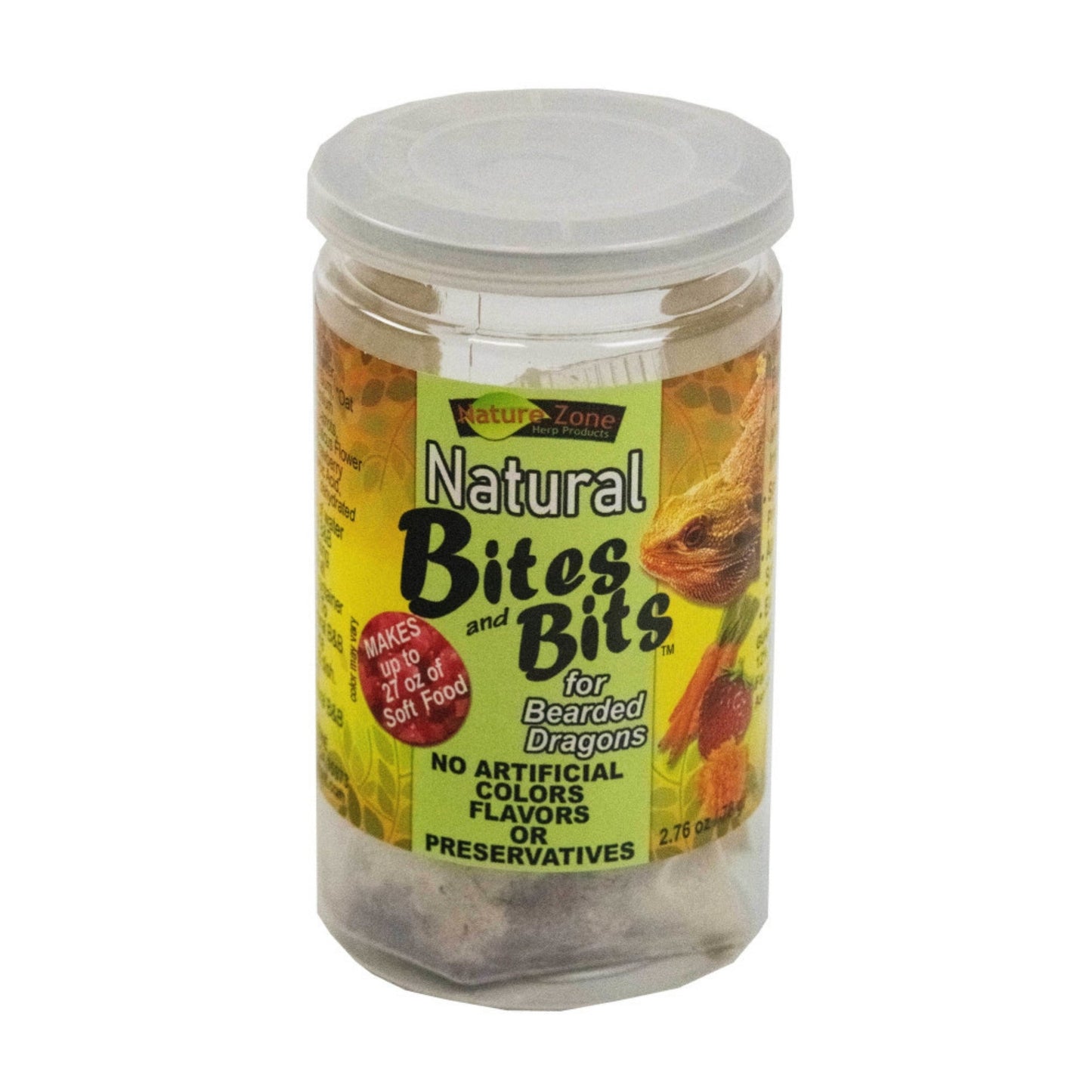Nature Zone All Natural Bites & Bits for Bearded Dragons - 2.76 oz (3-Packet Container)