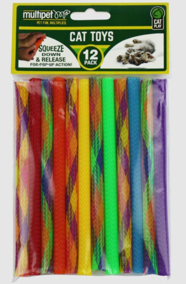 Multipet Kitty Straws 12pk 7 inch - Pets Perfect
