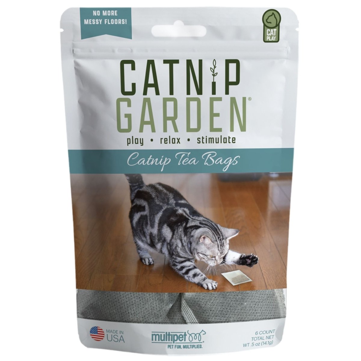 Multipet Catnip Garden Tea Bags (6 count) - Pets Perfect