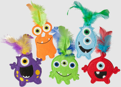 Multipet Monsters w- Catnips, 4 in