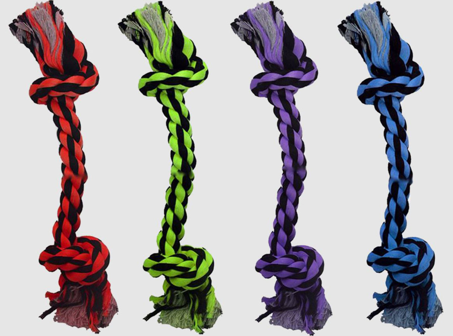 Multipet Nuts for Knots 2Knot Rope Dog Toy Assorted, 9 in