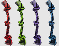 Multipet Nuts for Knots 3Knot Rope Dog Toy Assorted, 15 in, view 2