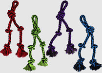 Multipet Nuts for Knots Rope Tug With 2 Danglers Dog Toy Assorted, view 2