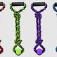 Multipet Nuts for Knots 2Knot Rope Tug Dog Toy With Tennis Ball, view 2