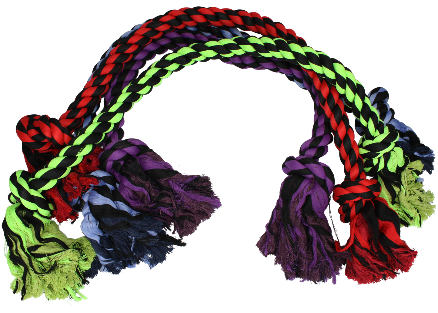 Multipet Nuts for Knots 2Knot Rope Dog Toy Assorted, 48 in, view 2