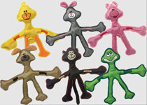 Multipet Skele-Ropes Dog Toy Frog Assorted, 15 in, view 2