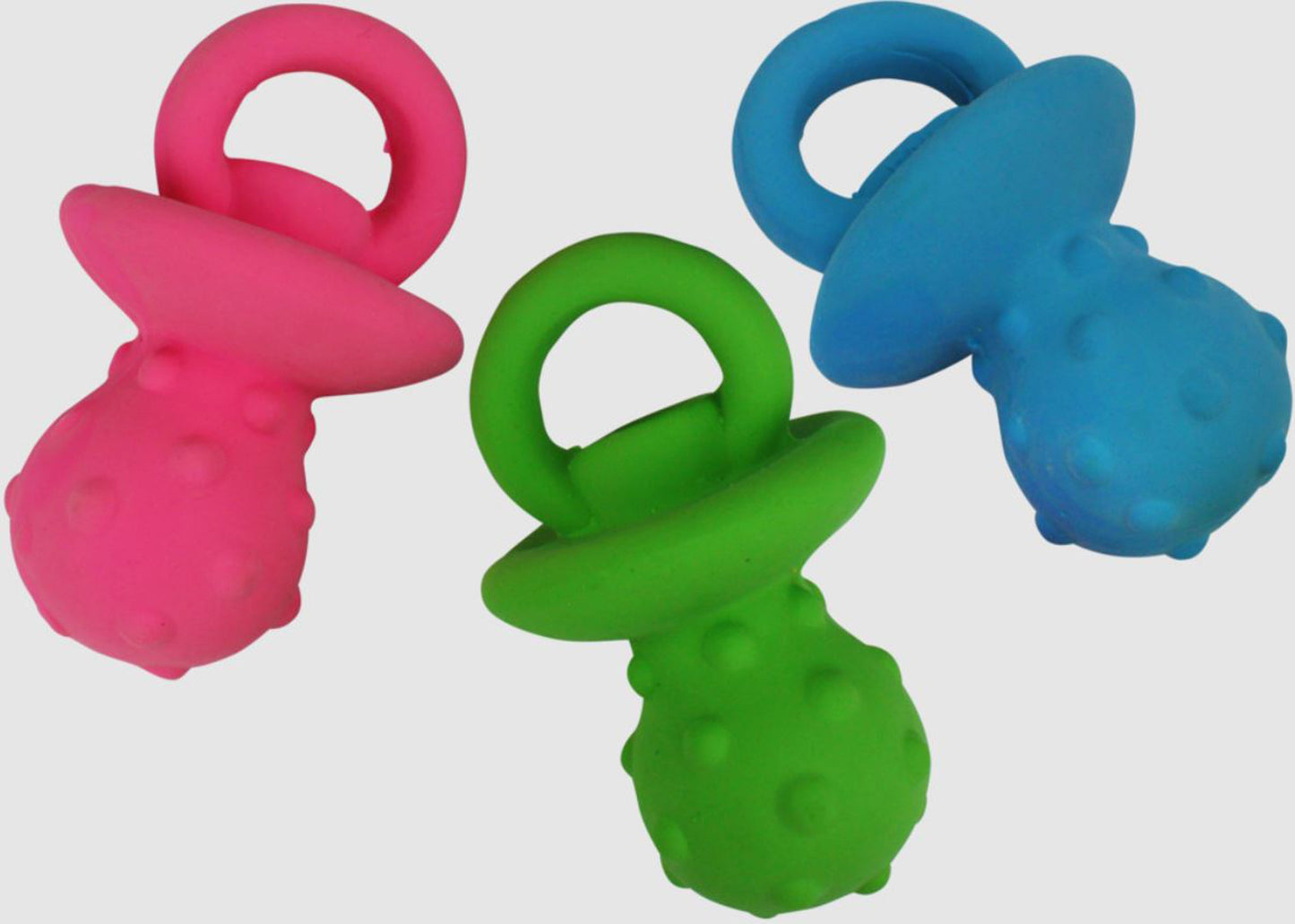 Multipet Minipet Pacifier Dog Toy Assorted, 4 in