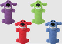 Multipet Loofa Dog Toy Assorted Mini, 6 in, view 2