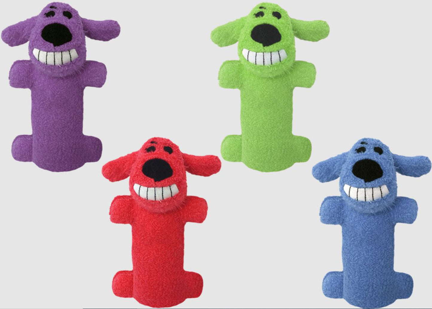 Multipet Loofa Dog Toy Assorted Mini, 6 in