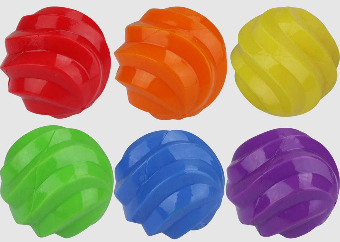 Multipet Spiral Balls Ball(Assorted), 4 in
