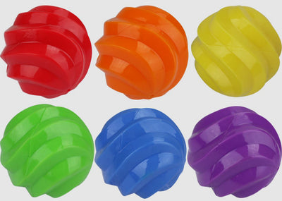 Multipet Spiral Balls Ball(Assorted), 4 in